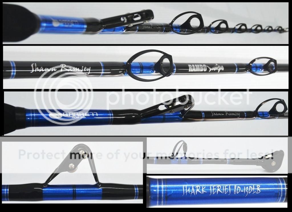 cool blue landbased beach shark fishing rod | Bloodydecks
