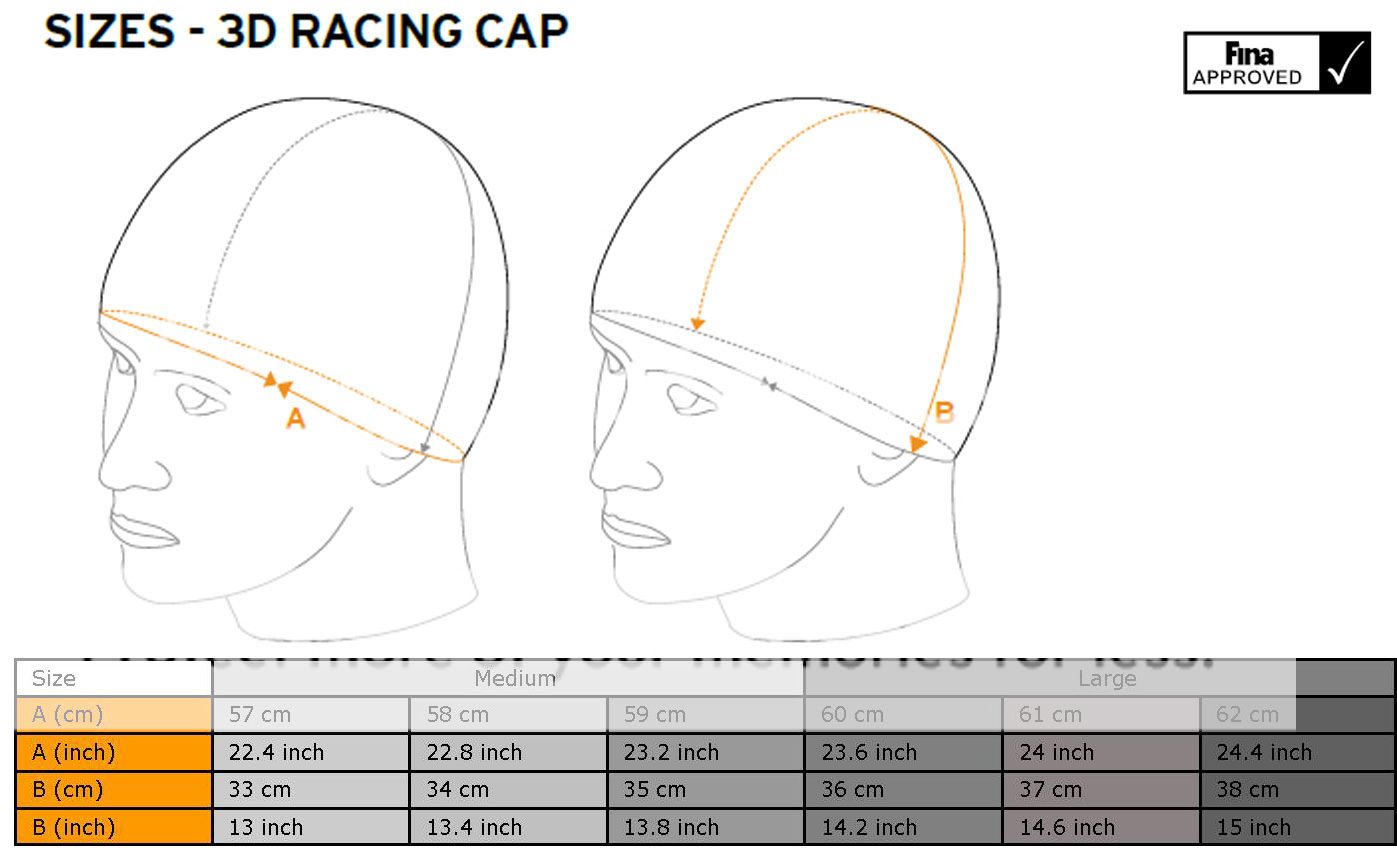 HEAD The Curve 3D Fina Approved Silicone RACING Swimming Hat Cap