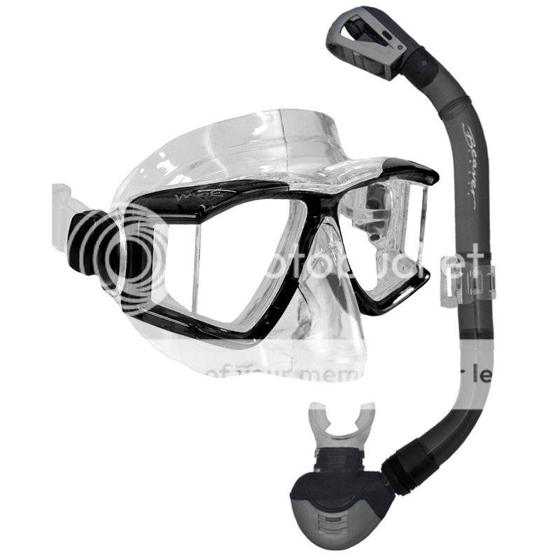PURGE VALVE Scuba Dive Mask & Snorkel Set BLACK **** eBay