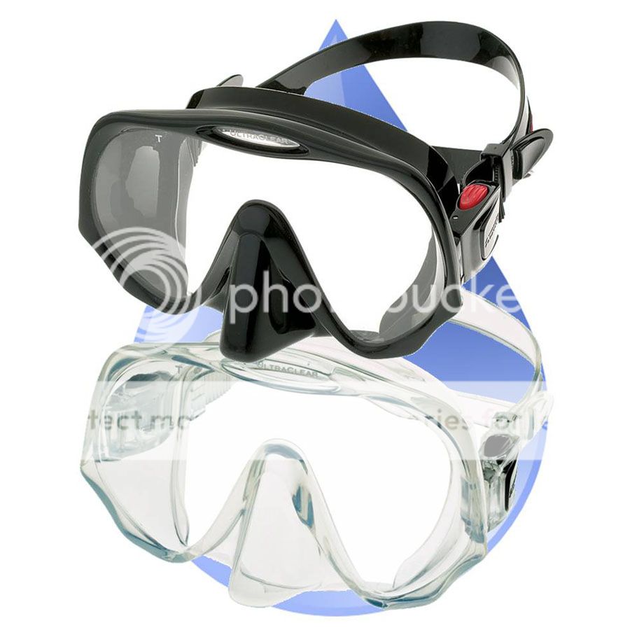 Atomic Aquatics Frameless Dive Mask with Ultra Clear Lenses & Travel