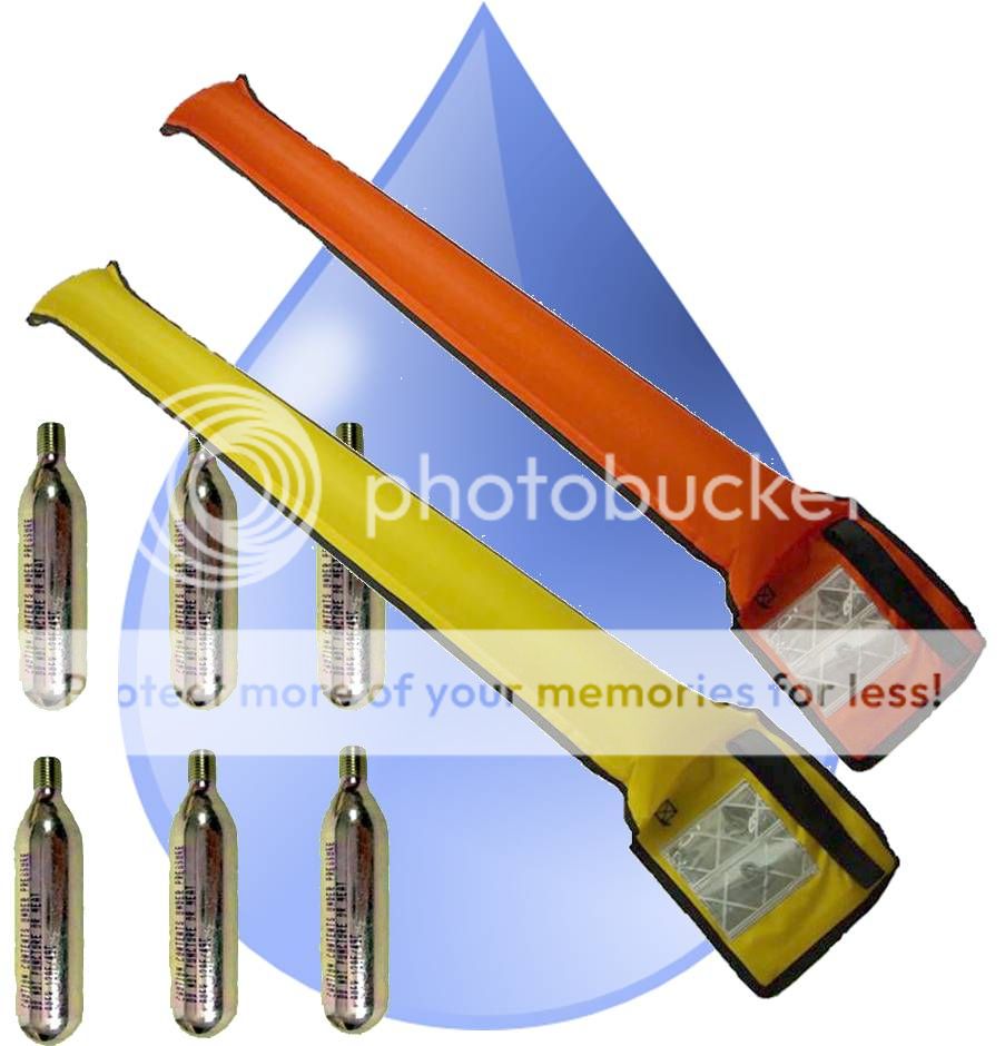 SMB Surface Marker Buoy CO2 Auto Inflate + 6 Cylinders Dive Scuba RRP £49.95 eBay