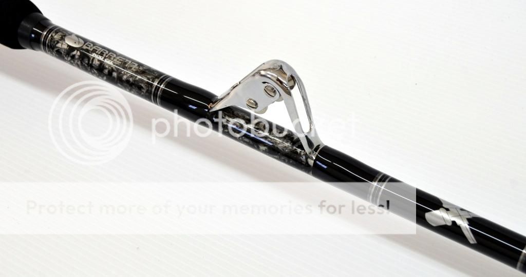 black and chrome 80-130lb shark rod | Bloodydecks