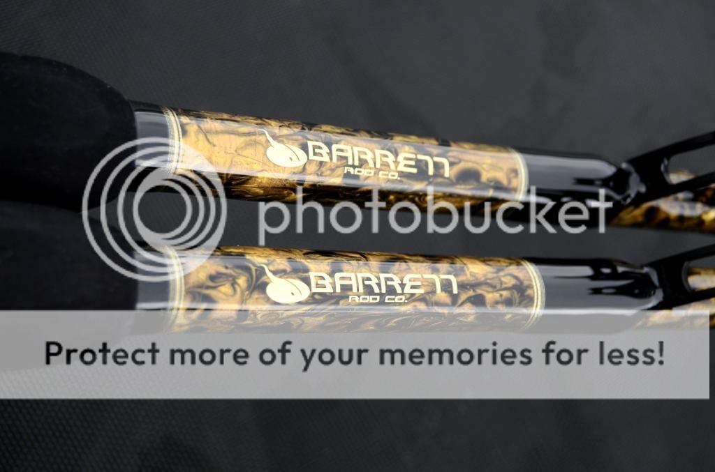 set of awesome marbled 8ft shark rods! | Bloodydecks